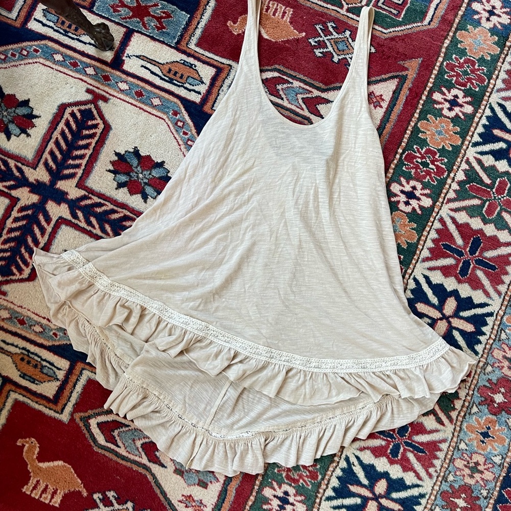 Angie Beige Sleeveless Top